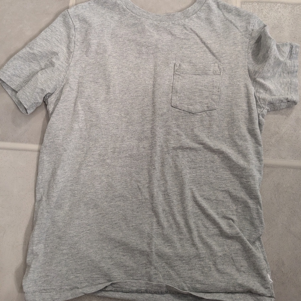 GAP Kids Gray Organic Pocket Cotton Tee